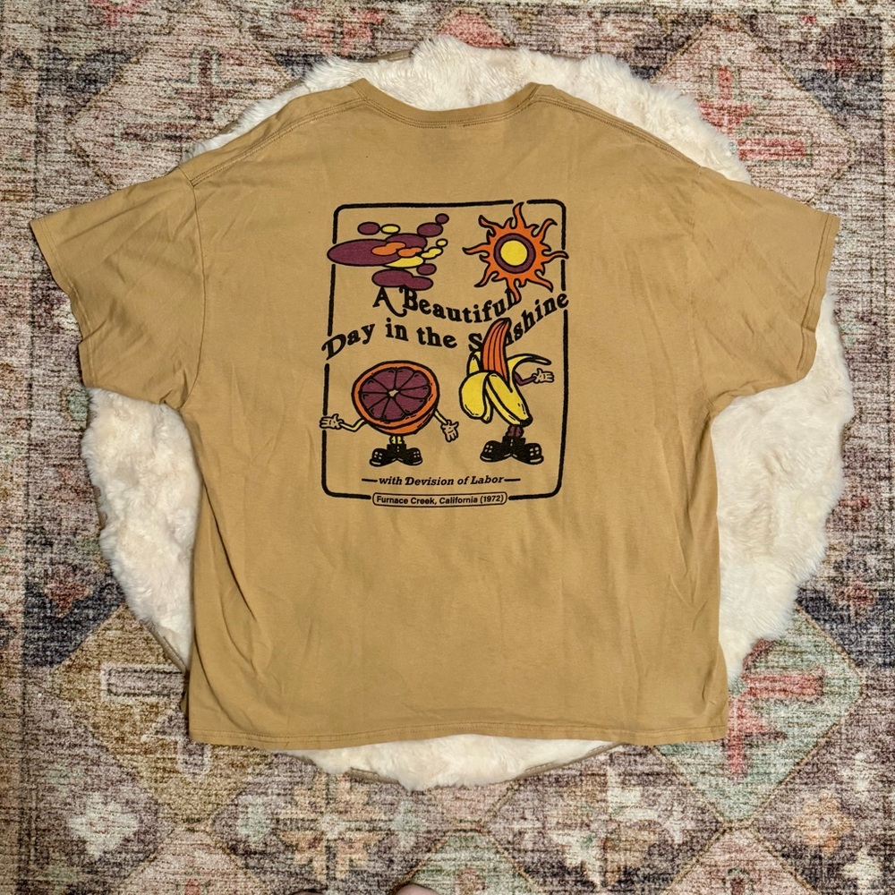Division of Labor-Beautiful Day in the Sunshine Graphic T-shirt Men's XXL